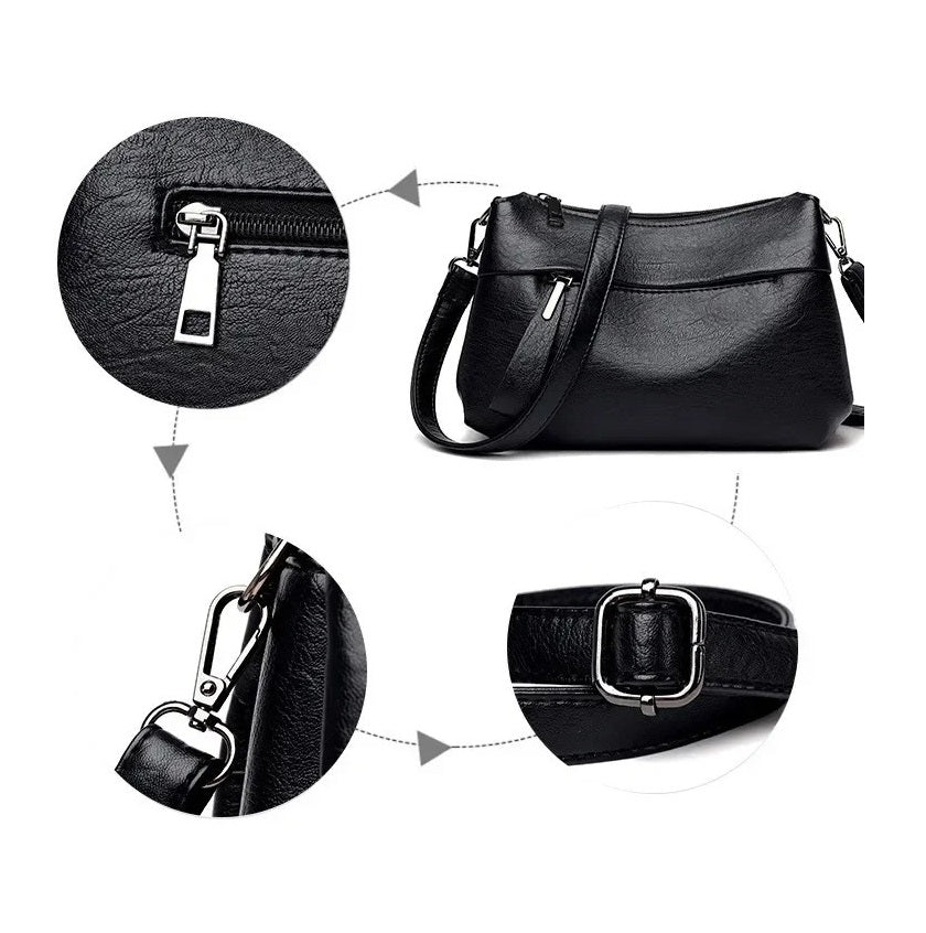 Icone™ CasualBag: Elegant, Afslappet Og Rummelig Crossbody- Og Skuldertaske