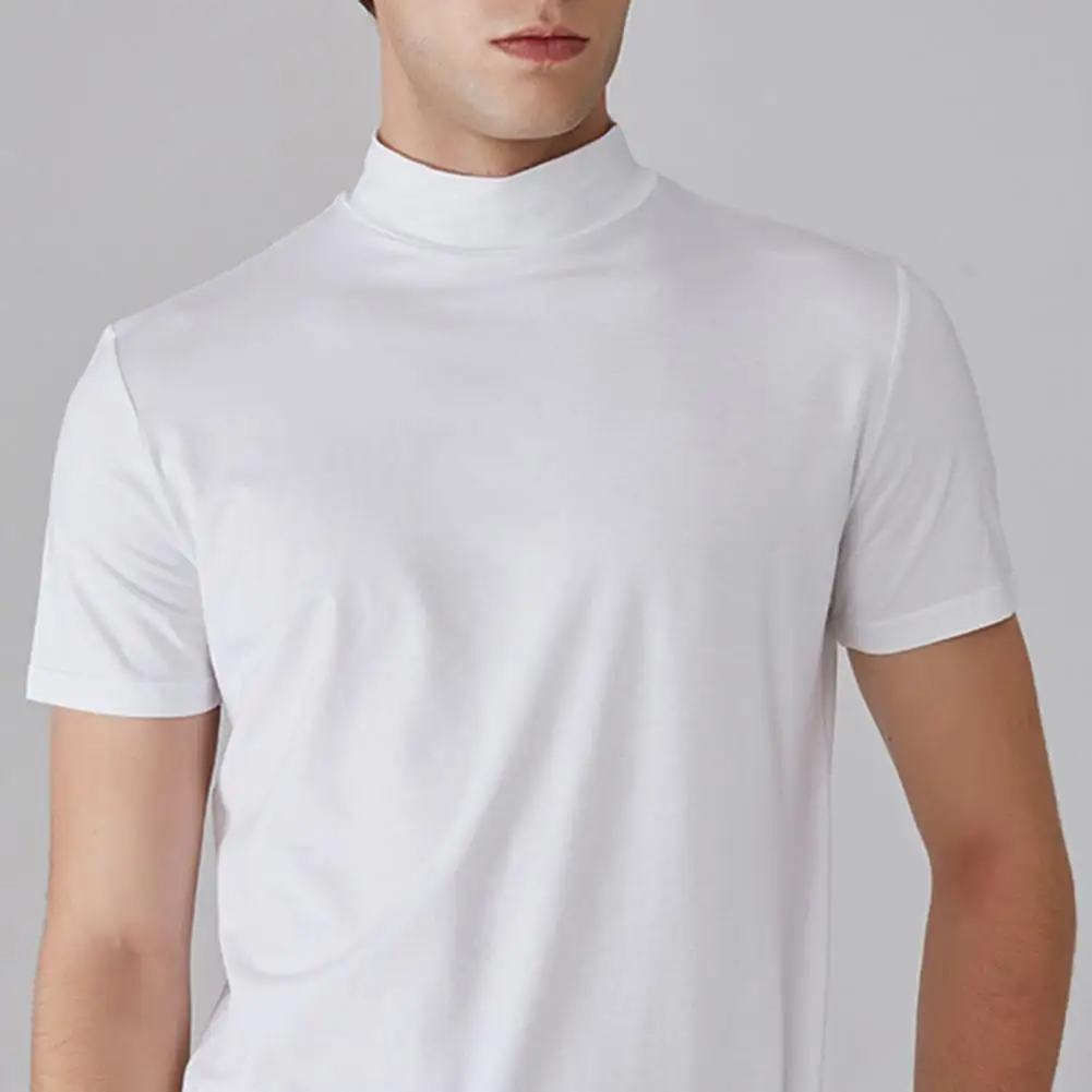 Icone™ FitShirt 1+1 GRATIS: Herres Smal Pasform Høj Hals Afslappet Skjorte