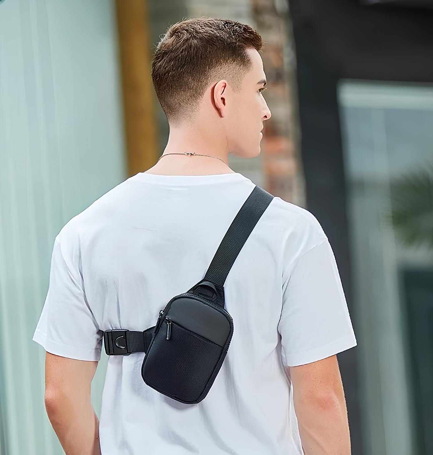 Icone™ ChestBag 1+1 GRATIS: Justerbar Rem Unisex Mini Slynge Brysttaske