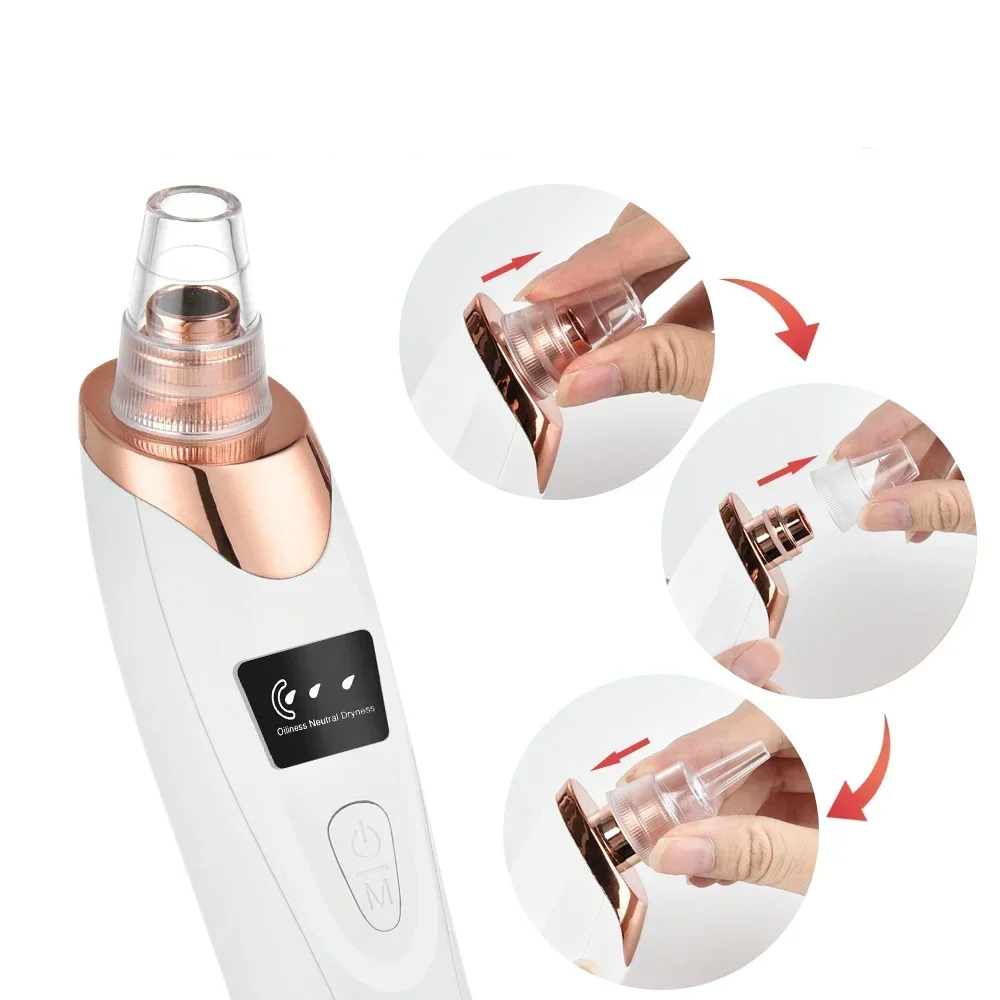 PoreRemover: Genopladelig Smart Hudorme, Hvide Hudorme Porer Fjerner Kit