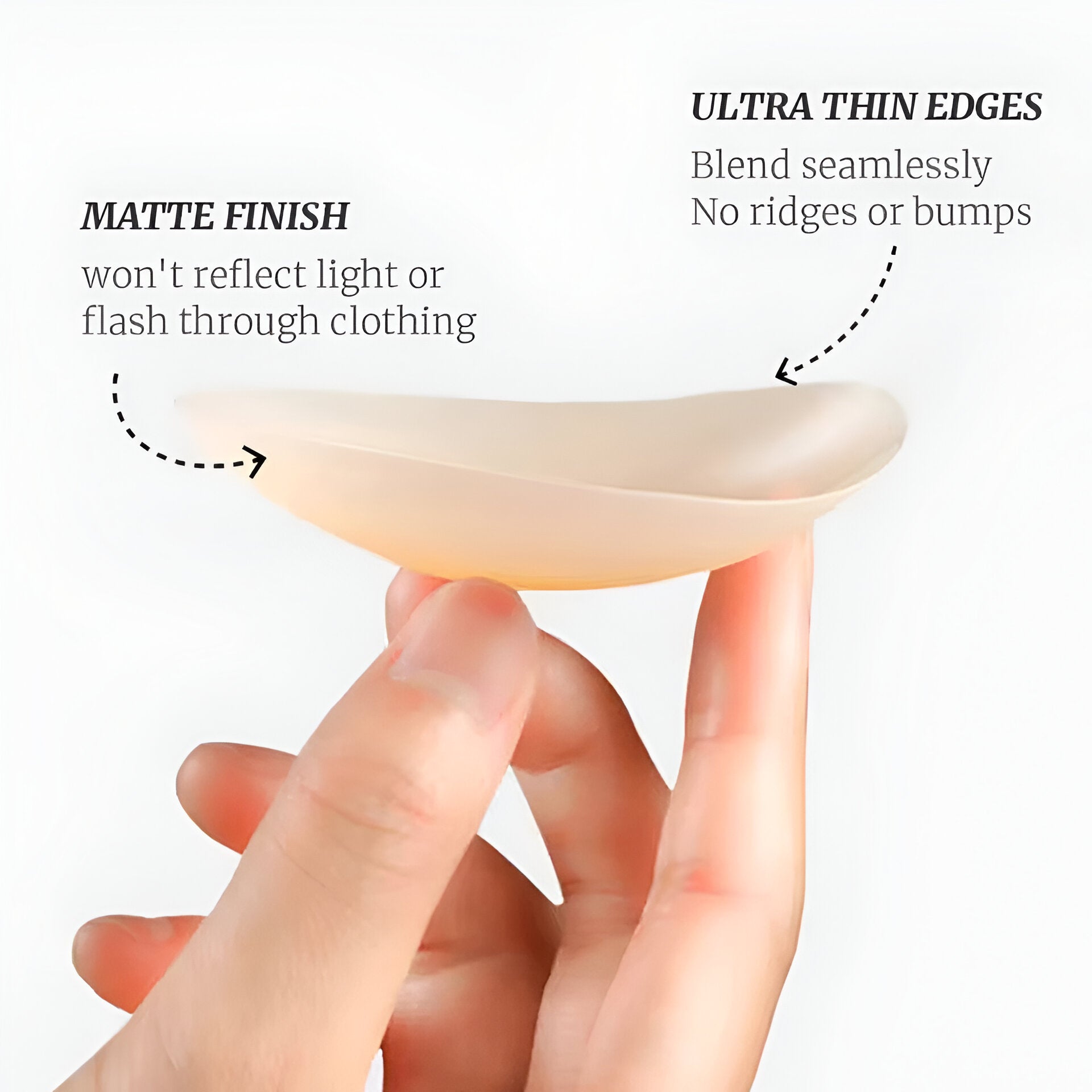 Icone™ NippleCover 1+1 GRATIS: Tynde, Matte Silikone-Klæbende Brystvorteoverdækninger