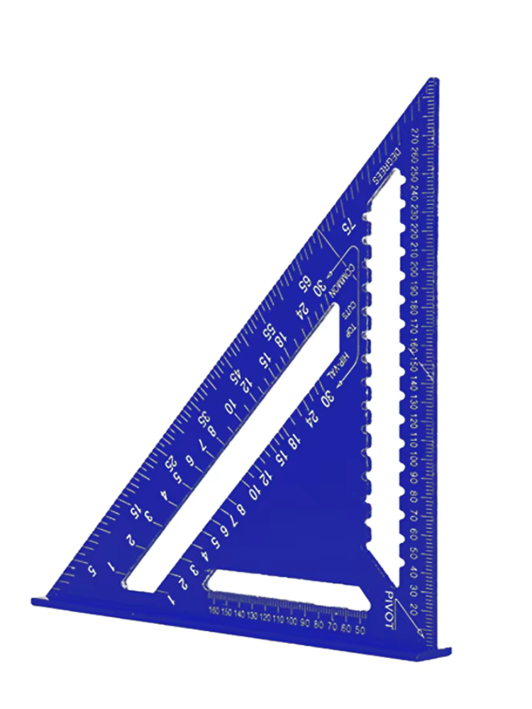 TriangleRuler - Aluminium Legering Trekant Lineal Til Træbearbejdning