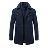 Icone™ WinterCoat: Luksus Dobbelt Krave Stilfuld Vinter Trench Frakke