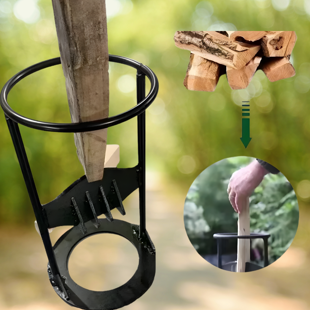WoodSplitter - Bærbar Brændekløver Støbejern