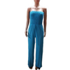 Icone™ Jumpsuit: Tube Top Effen Kleur Jumpsuit