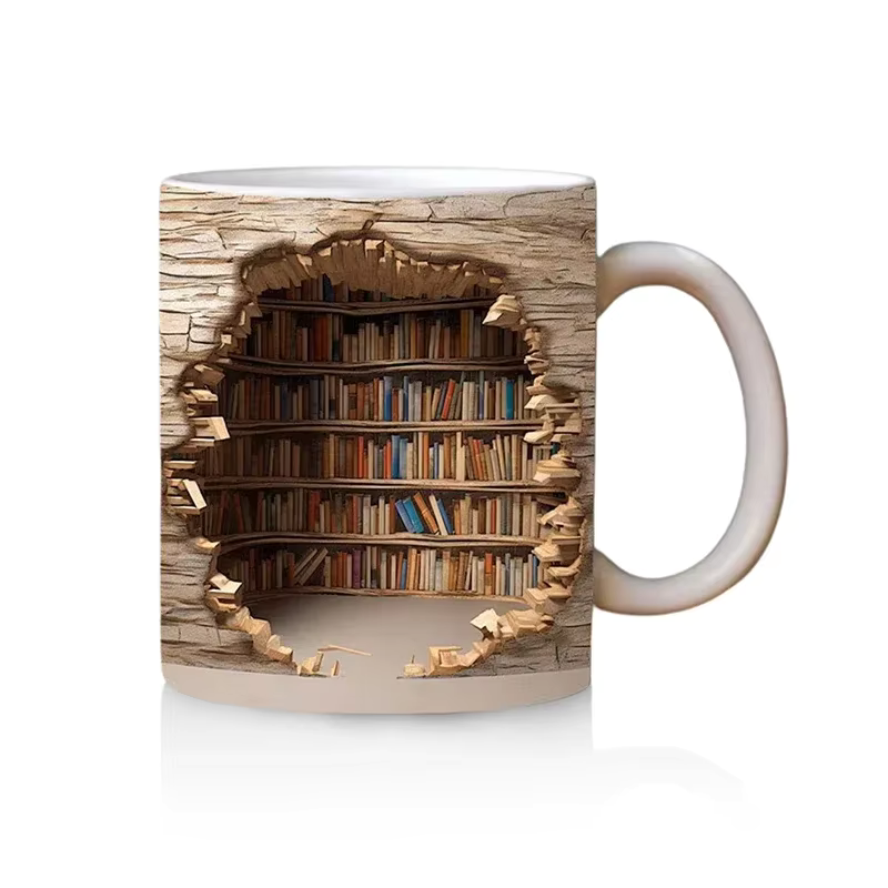 LibraryMug - 3D Bibliotek Design Krus