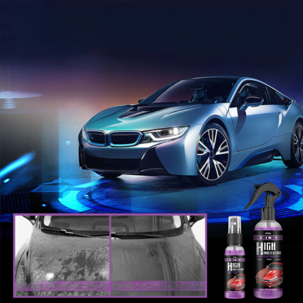 CarSpray: 3 I 1 Quick Bil Belægning Spray