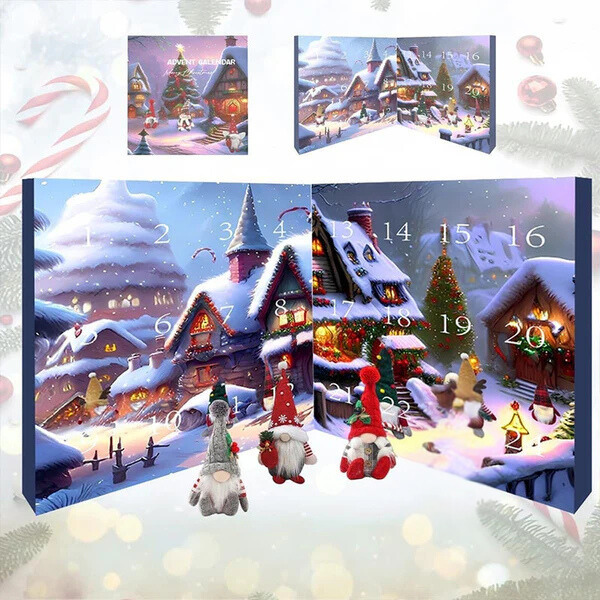 GnomeCalendar - 2024 Holloween Nedtælling Og Christmas Adventskalender