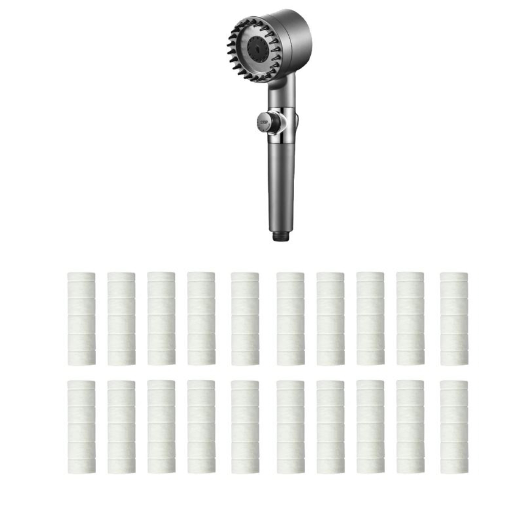 Borhe® ShowerFilter - 4 i 1 Massage og Hud Skønhed Multifunktions Brusehoved Filter