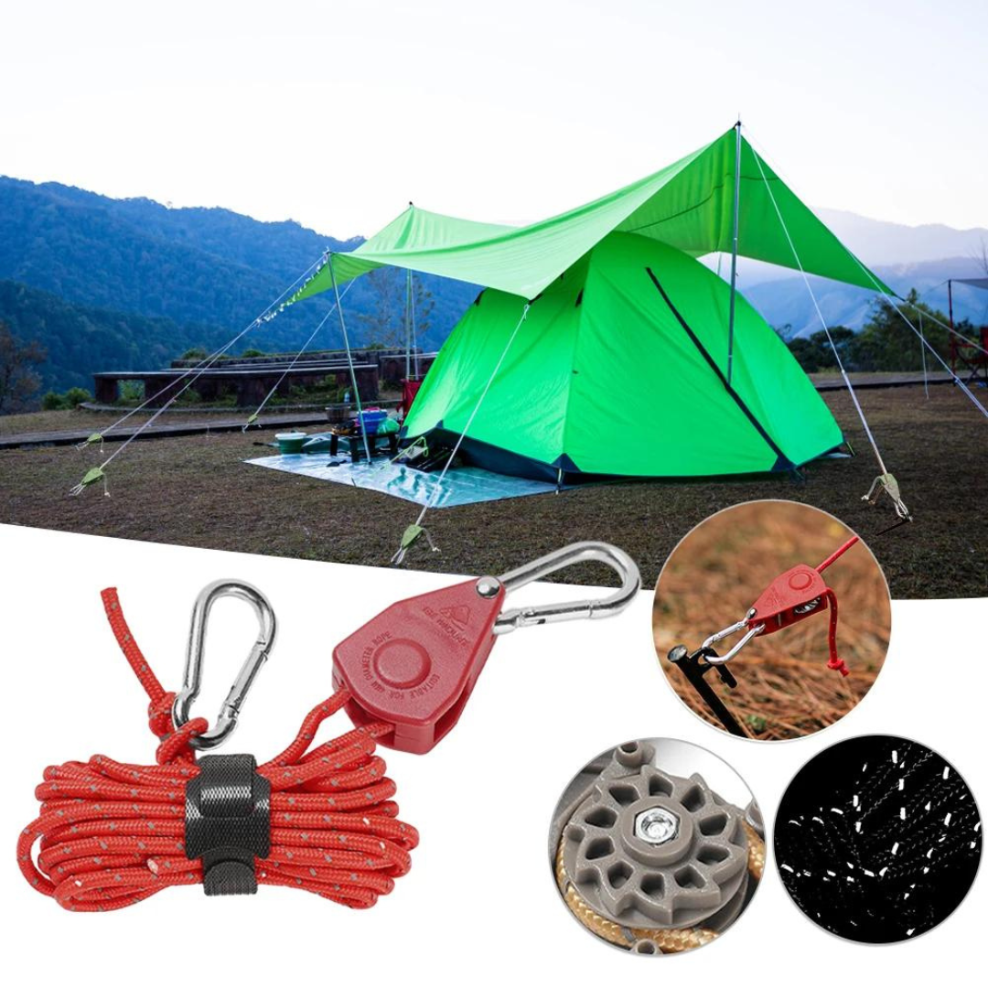 CampingRope - Justerbar Trisse Camping Reb