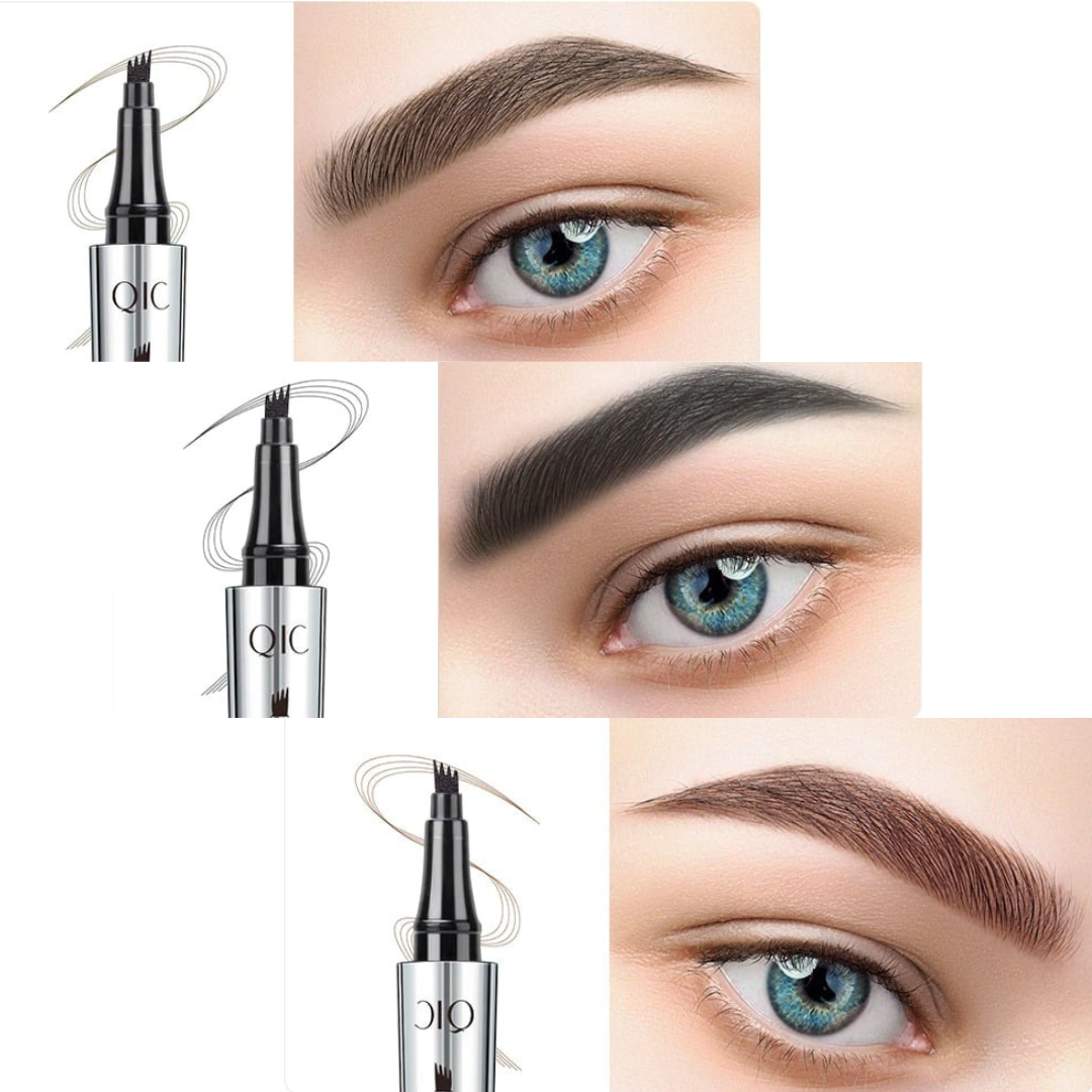 EyebrowPen 1+1 GRATIS: 3D Vandfast Mikroblading Øjenbryn Pen