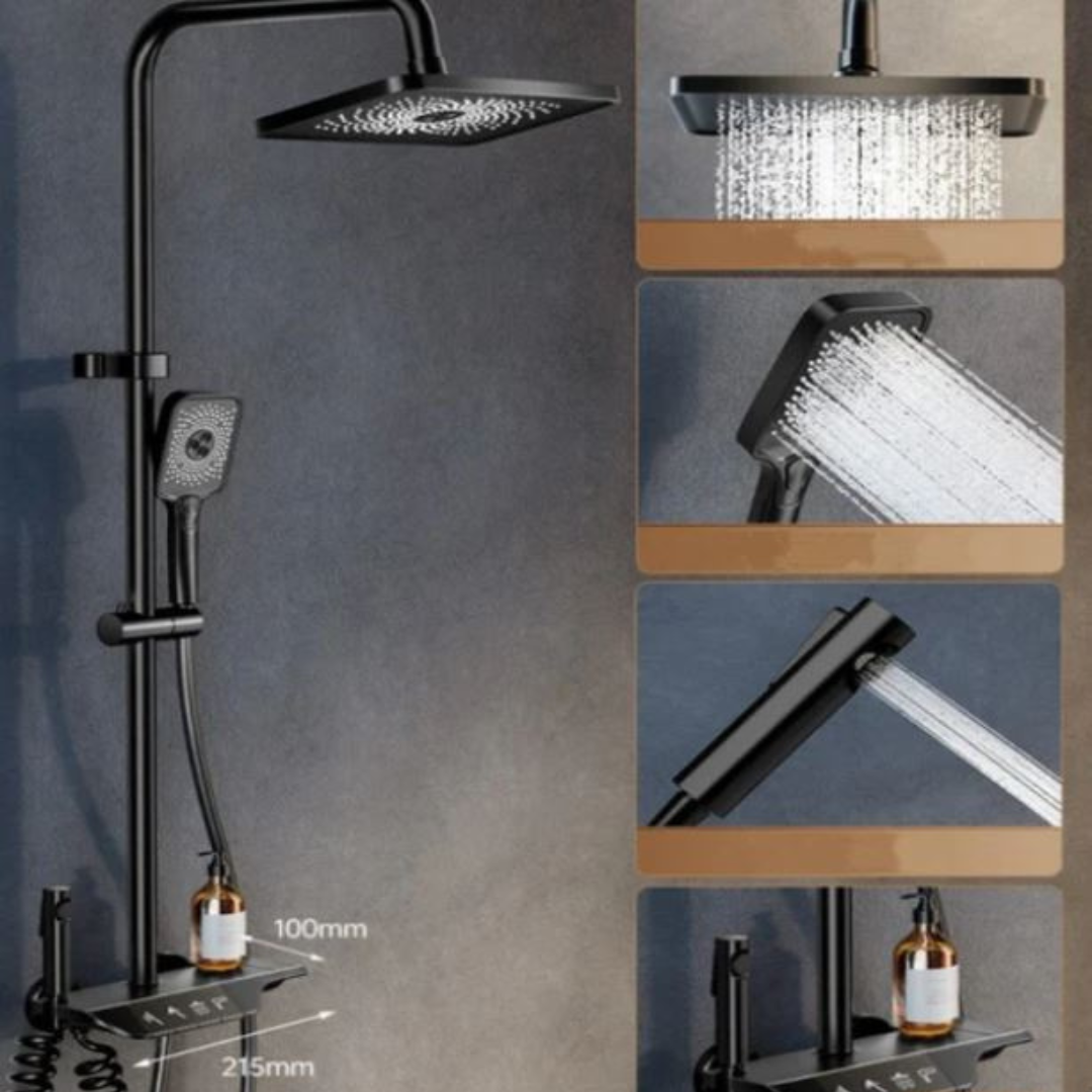 Borhe® ShowerSet: Væg Monteret Højt Tryk Bruser Set