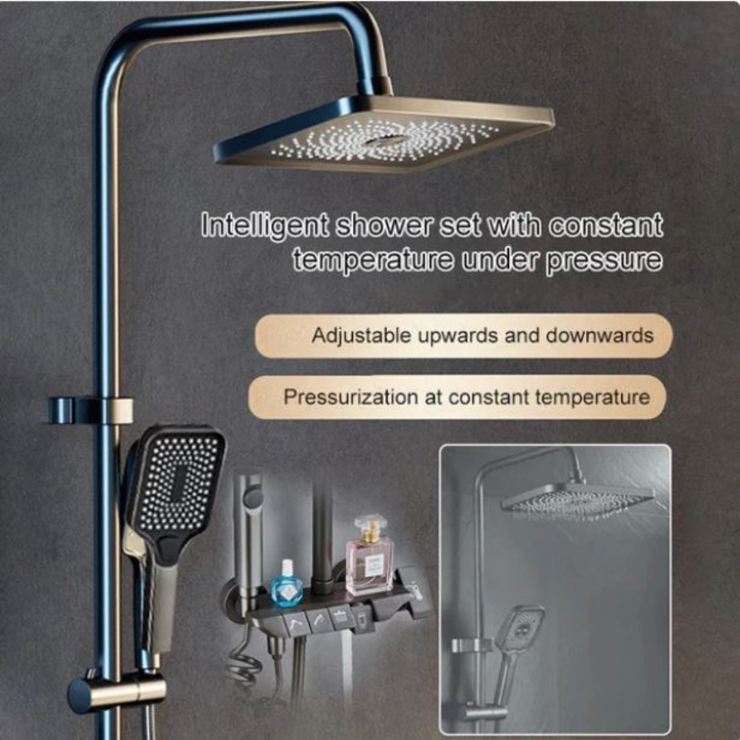 Borhe® ShowerSet: Væg Monteret Højt Tryk Bruser Set