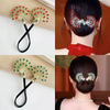 Rose® HairTie 1+1 GRATIS: Stilfuld Hårbånd Elegant Vintage Krystal Hestehale Twist Holder