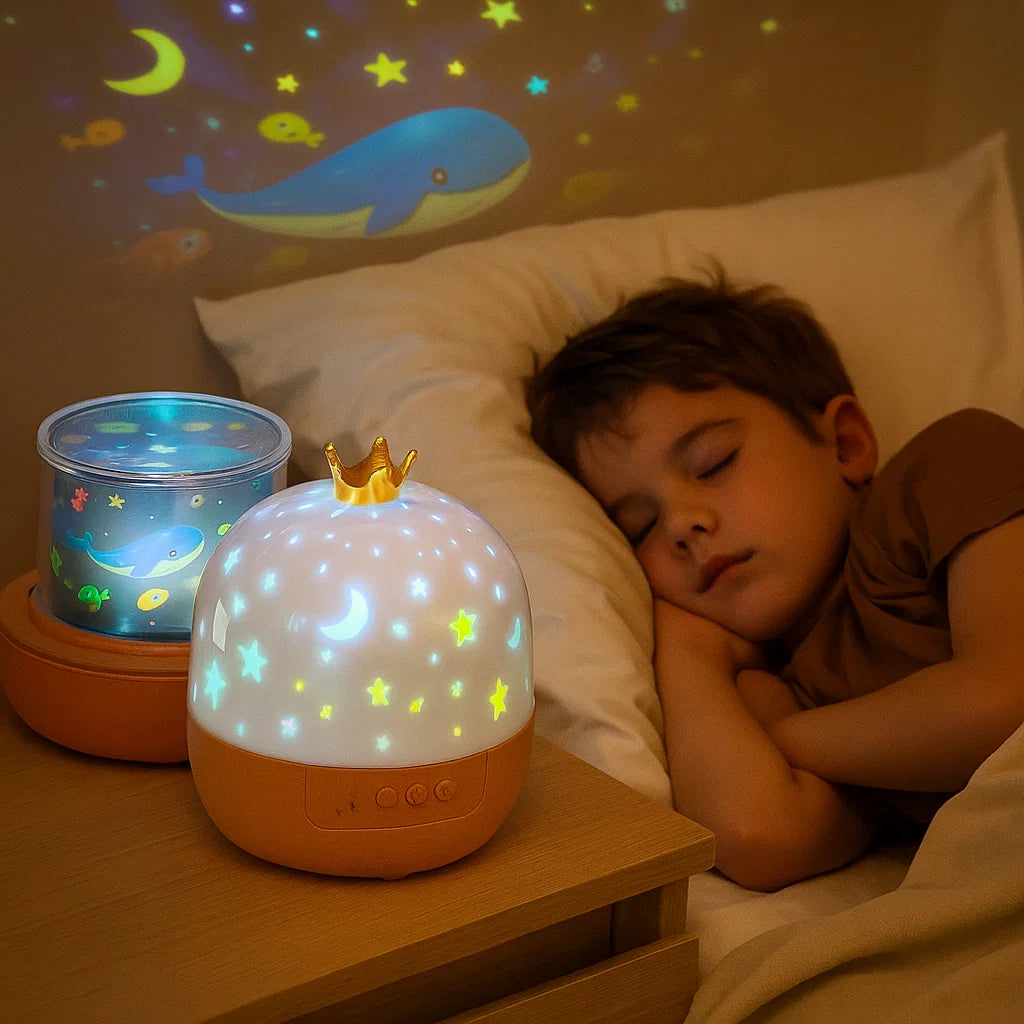 Ledsen™ MagicLight: Magisk Børns Nat Lys Projektor