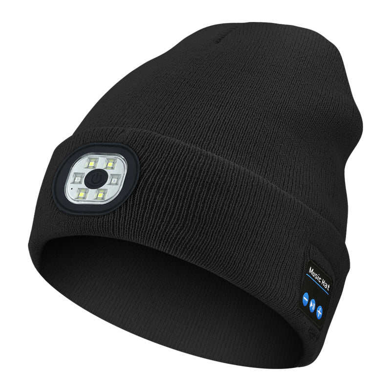 Icone™ MultiBeanie: Multifunktionel LED-Lys Og Bluetooth Varm Hue