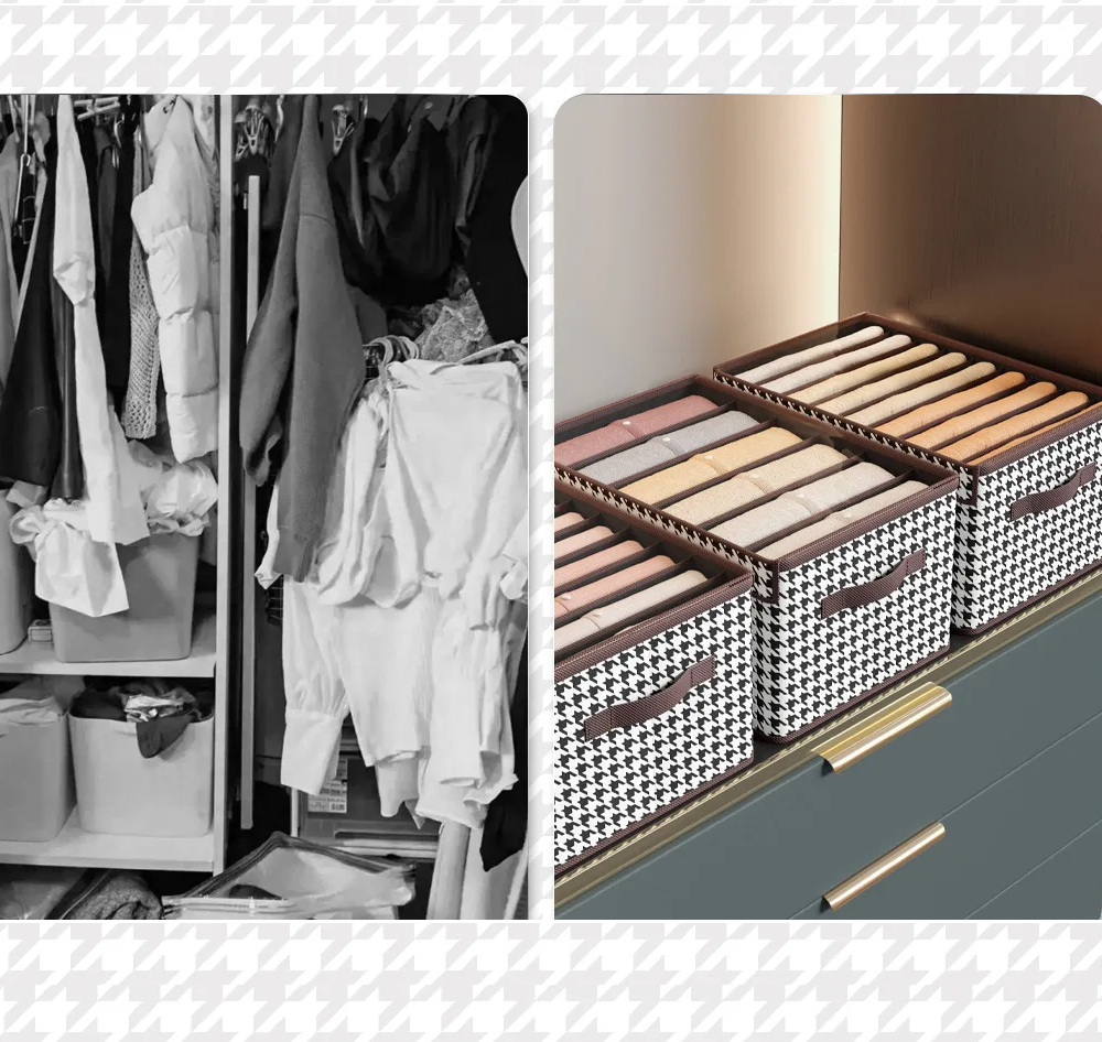 Globetrek° ClothesStorage 1+1 GRATIS: Sammenfoldelig Tøj Organizer Opbevarings Kasse