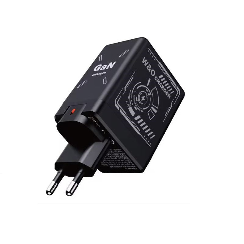 DualCharger: Hurtig Opladning Dual Indtrækkeligt Kabel Rejseoplader