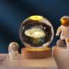 Ledsen™ CrystalBall - 3D-Solsystemkrystalkugle Med LED-Lys