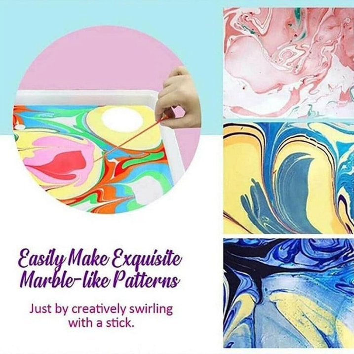 Kletshuts™ KidArt: Akvarel Marmor Børn Kunst Kreativ Leg Sæt