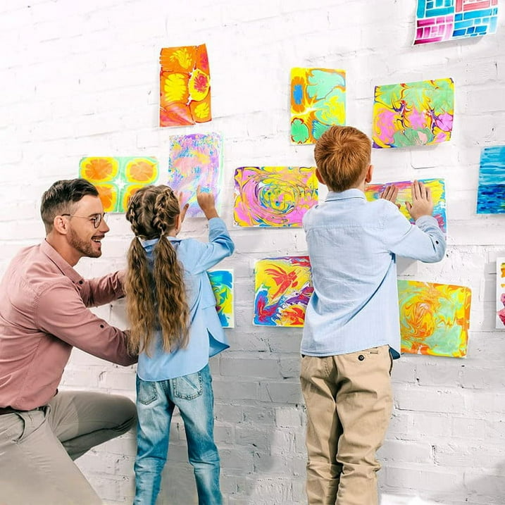 Kletshuts™ KidArt: Akvarel Marmor Børn Kunst Kreativ Leg Sæt