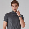 Icone™ FitShirt 1+1 GRATIS: Herres Smal Pasform Høj Hals Afslappet Skjorte