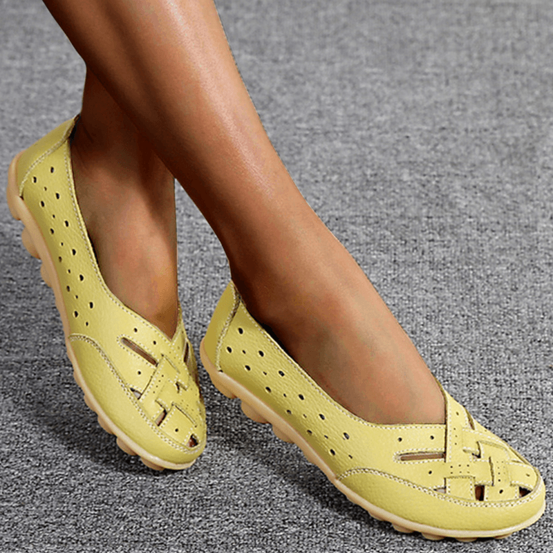 Happy™ SoftShoes: Fleksible, Bløde, Polstrede Flade Sko Til Kvinder