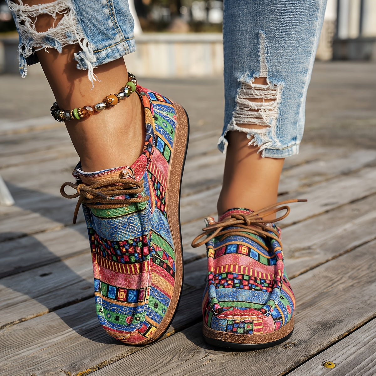 Happy™ ColorfulShoes: Stilfuldt Moderne Design Damefodtøj