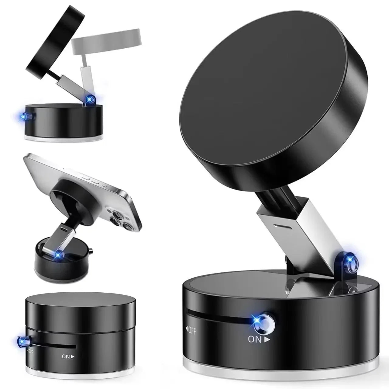 Holder360° MagnetHold 1+1 GRATIS: Multi-Brug Magnetisk Og Justerbar Telefonholder