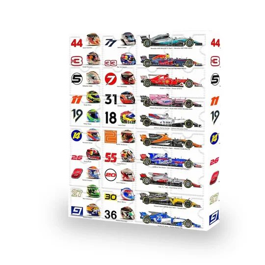 RacingCalendar - Formel 1 Racing Biler Advent Kalender