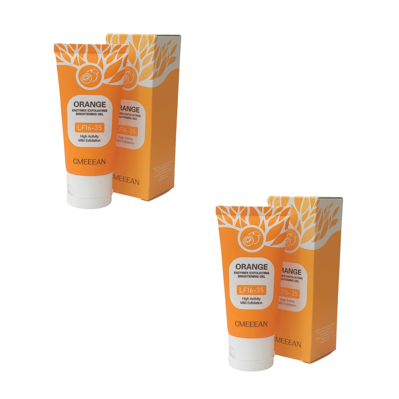 ExfoliatingGel 1+1 GRATIS: Orange Eksfolierende Gel Blid Død Hud Fjerner