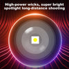 Ledsen™ AdjustableFlashlight: Ultrabright Genopladelig Lommelygte Med Justerbar Stråle