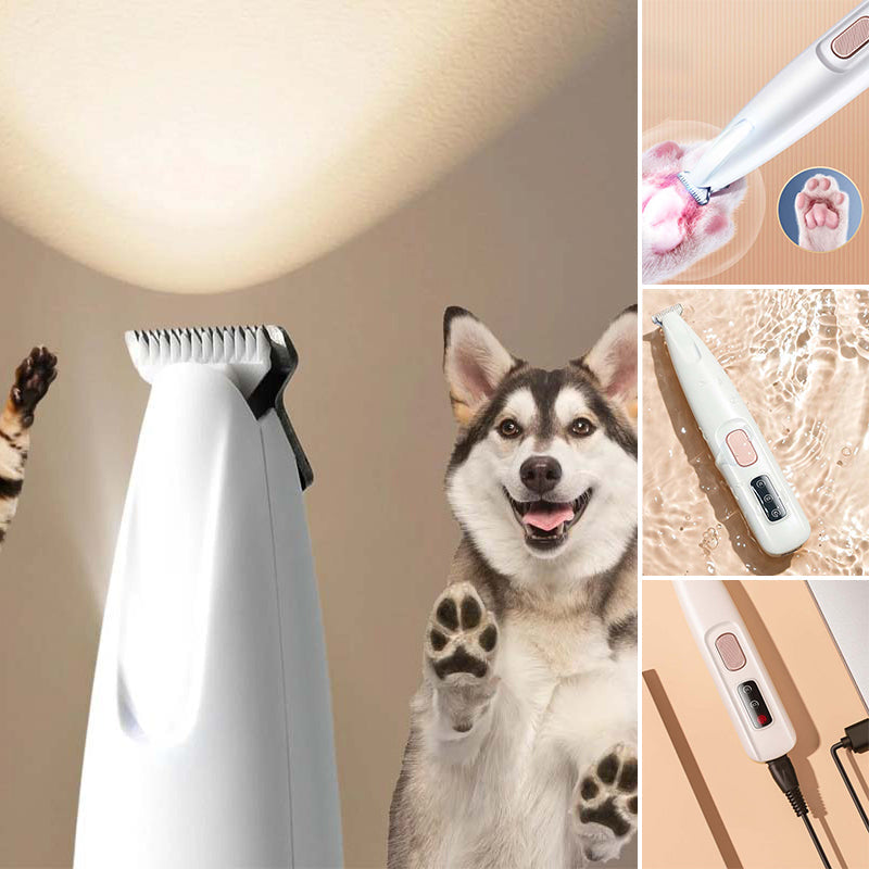 DogCatFri™  PetTrimmer: Kæledyr Hår Trimmer Med LED-Lys