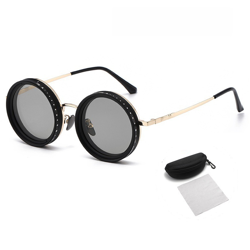 AdjustableSunglass: Fra Klart Lys Til Svagt Lys Justerbar Dæmpningssolbrille Med Etui