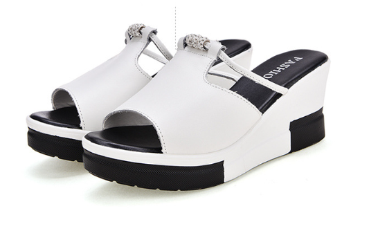 Happy™ WedgeSandals: Komfortabel Høj Kile Sandaler