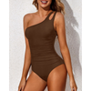 Icone™ StylishSwimsuit: Side Strop En Skulder Stil Kurve Pasform Badedragt
