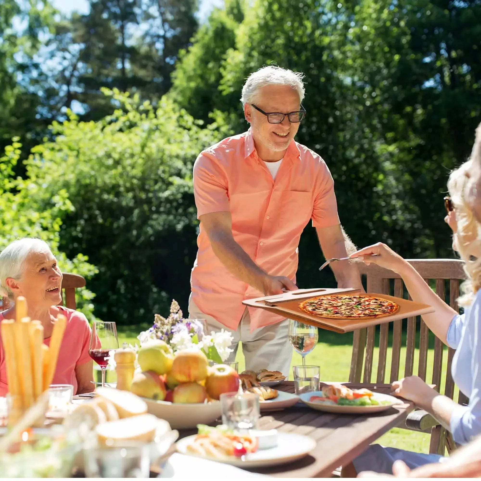 Globetrek° PizzaPeel: Høj kvalitet Non-stick Pizza Slide Peel Køkken Værktøj