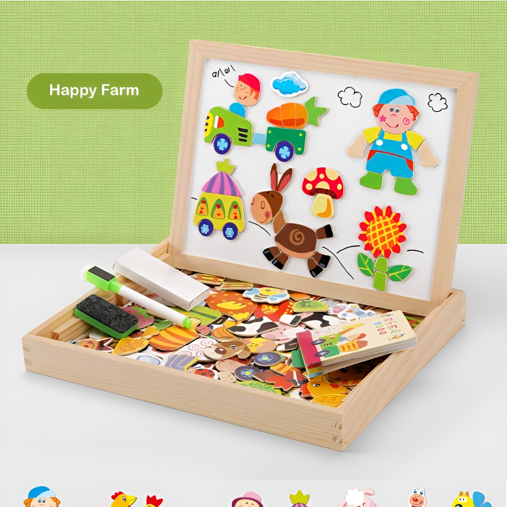 Kletshuts™ SketchBoard: Sjov Interaktiv Børn Magnetisk Skitse Tavle