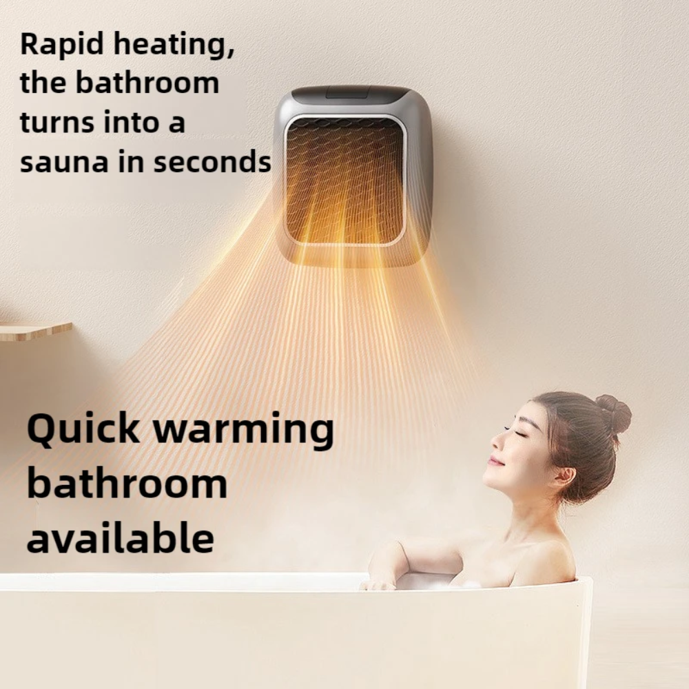 Globetrek° PortableHeater: Bærbar Energi Effektiv Plug-In Væg Monteret Varmeapparat