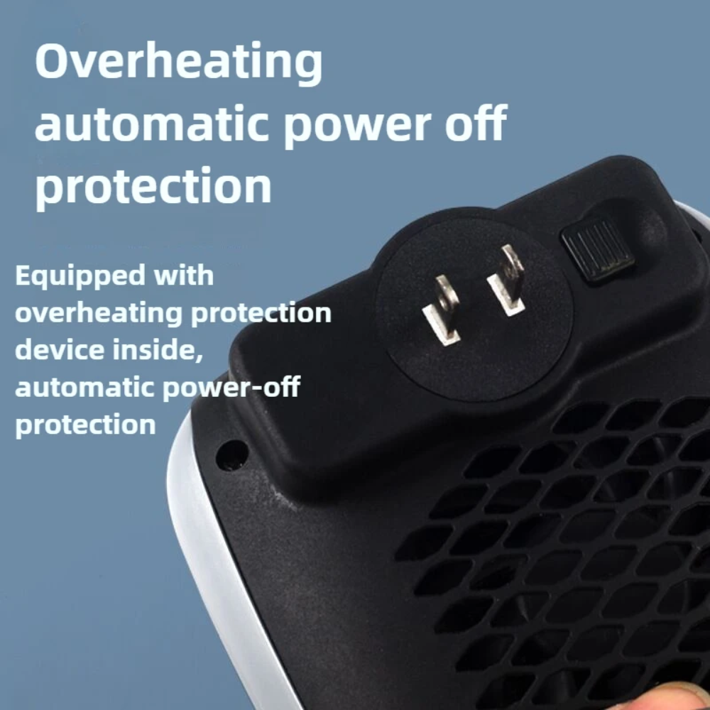 Globetrek° PortableHeater: Bærbar Energi Effektiv Plug-In Væg Monteret Varmeapparat