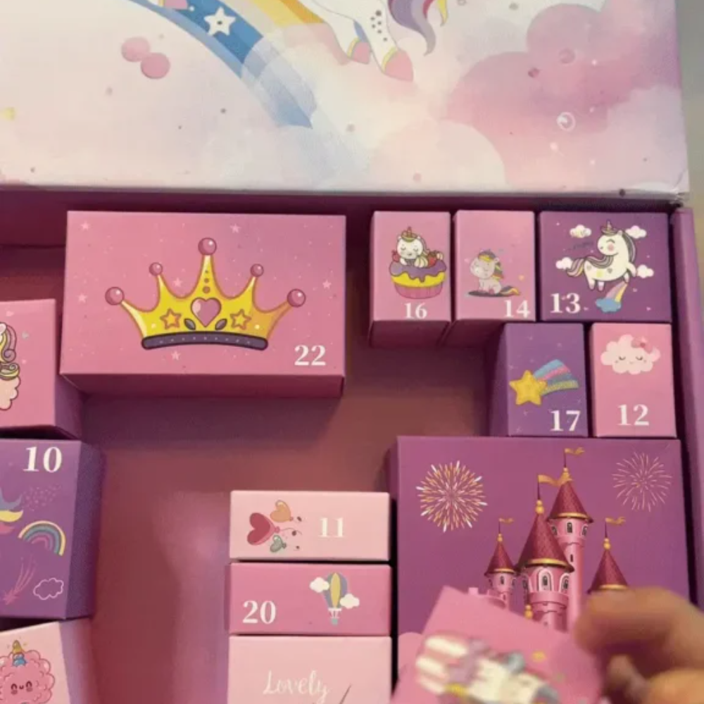 Kletshuts™ UnicornAdvent: Sjov Kreativ Jul Enhjørning Advent Kalender