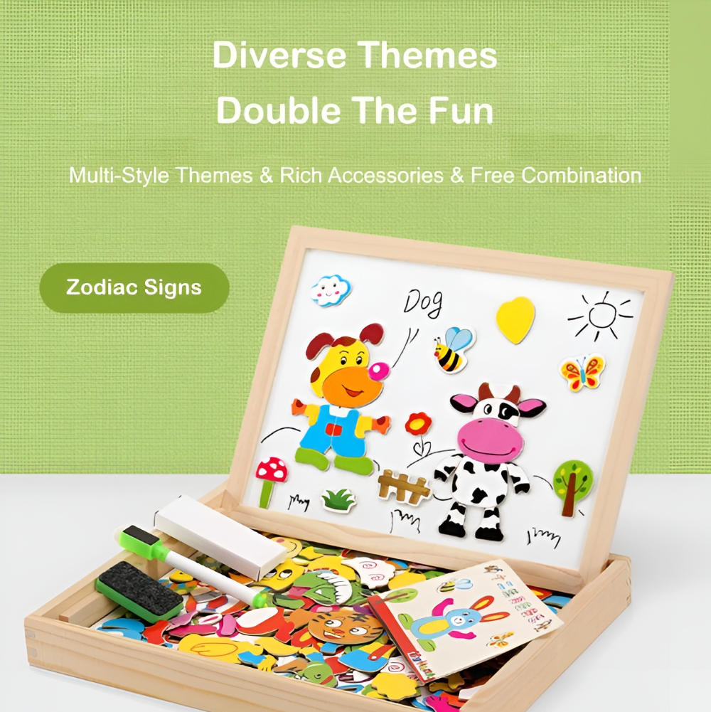 Kletshuts™ SketchBoard: Sjov Interaktiv Børn Magnetisk Skitse Tavle