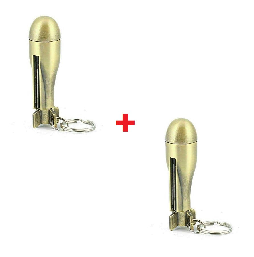 LighterKeychain 1+1 GRATIS: Premium Kvalitet Lettere Nøglering Ild Tænder