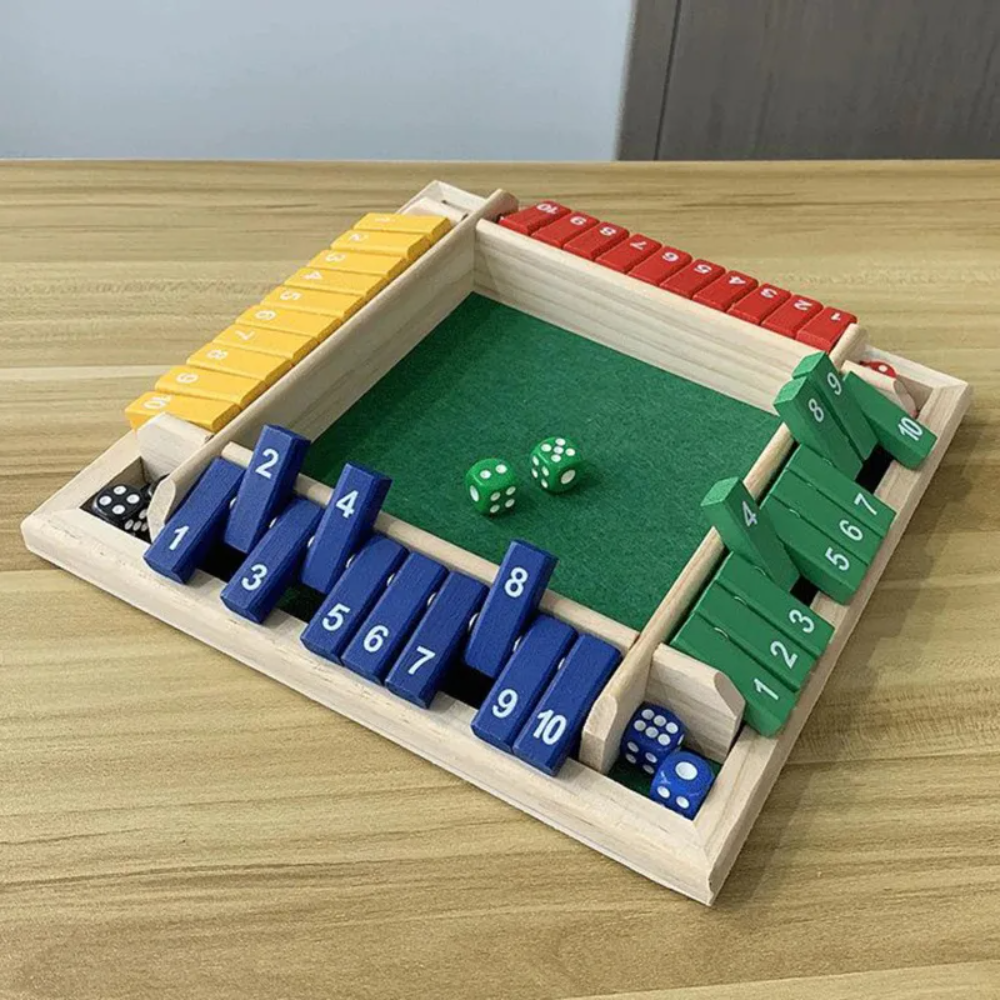 Kletshuts™ Woodys - Sjovt Interaktivt Familie Shut The Box Brætspil