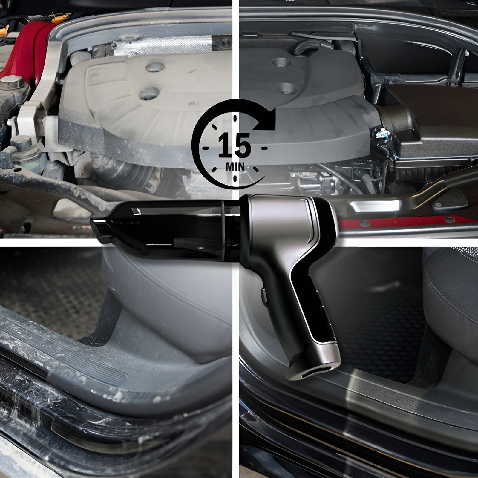 Cleaner Pro° VacuumCleaner: Bærbar Luft Blæser Og Støvsuger Renser