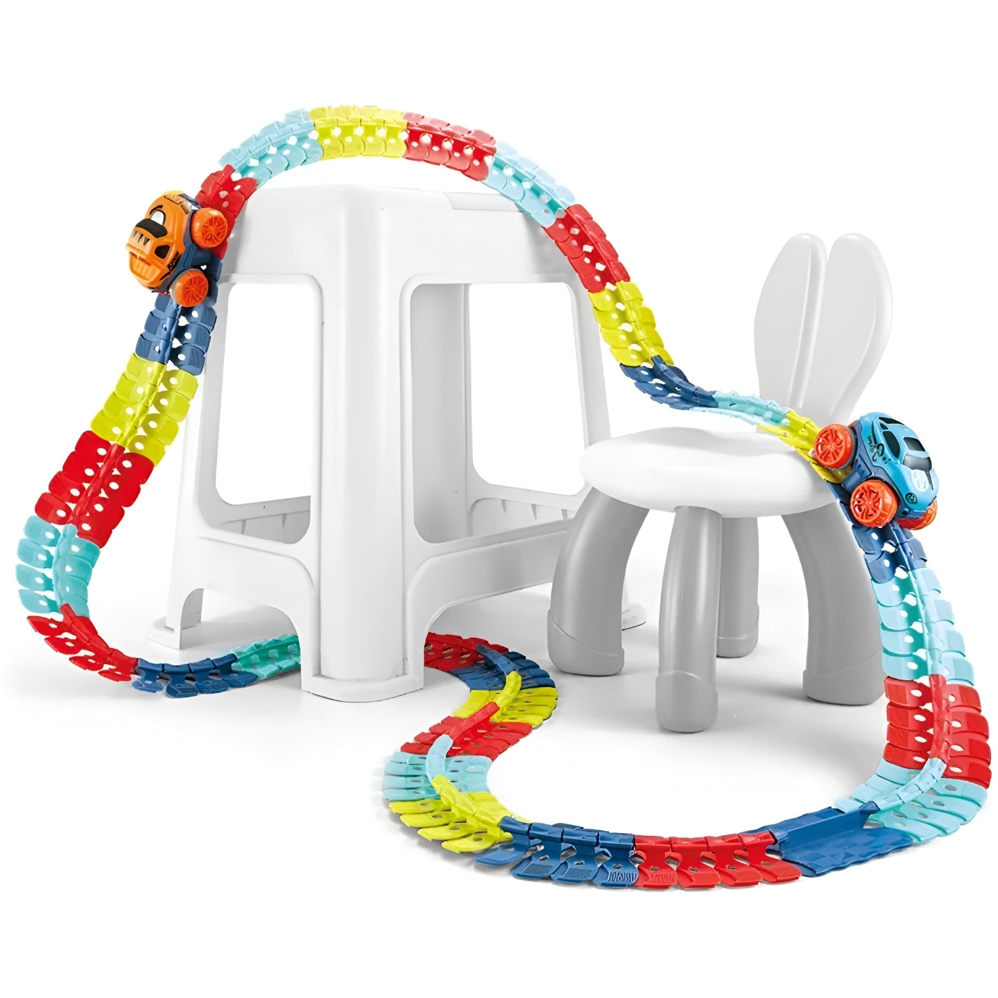 Kletshuts™ RaceTrack: Uddannelsesmæssig Sjov Kreativ Fleksibel Race Bil Bane