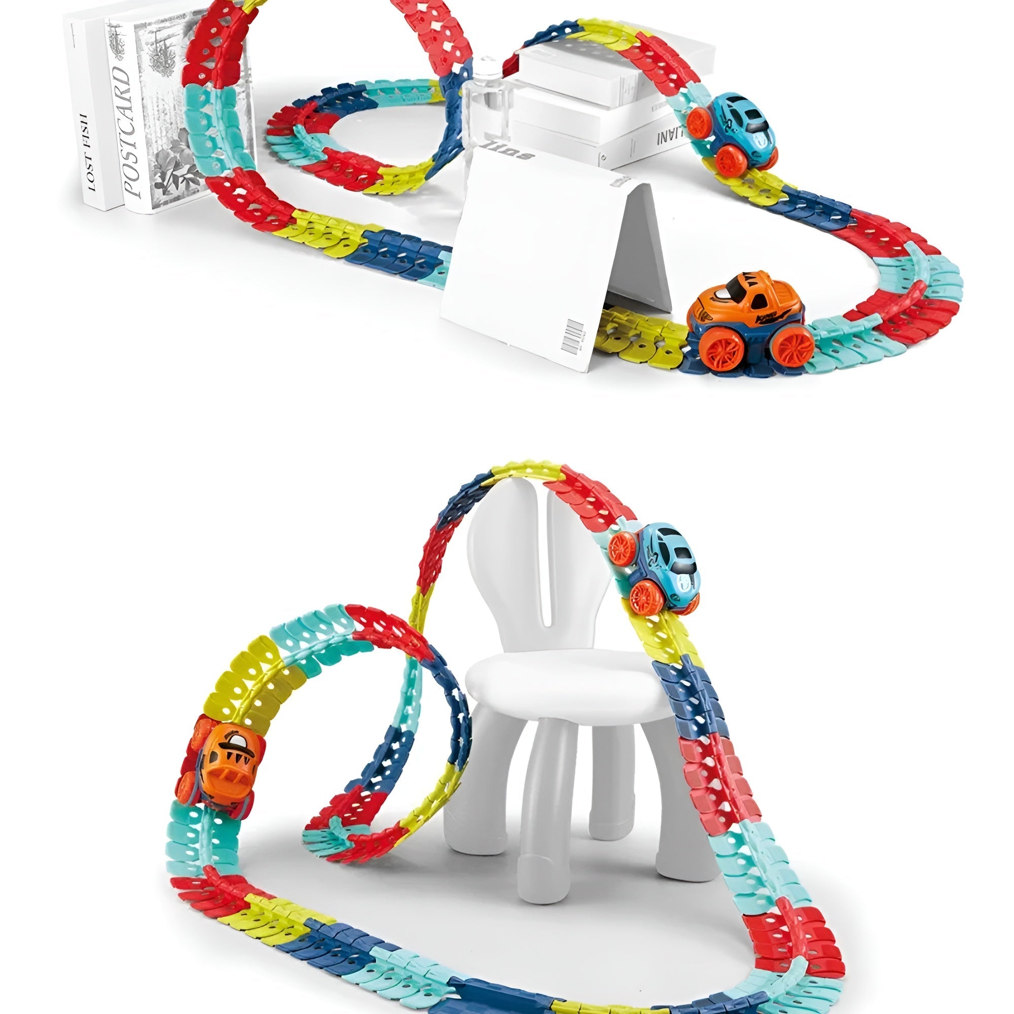 Kletshuts™ RaceTrack: Uddannelsesmæssig Sjov Kreativ Fleksibel Race Bil Bane