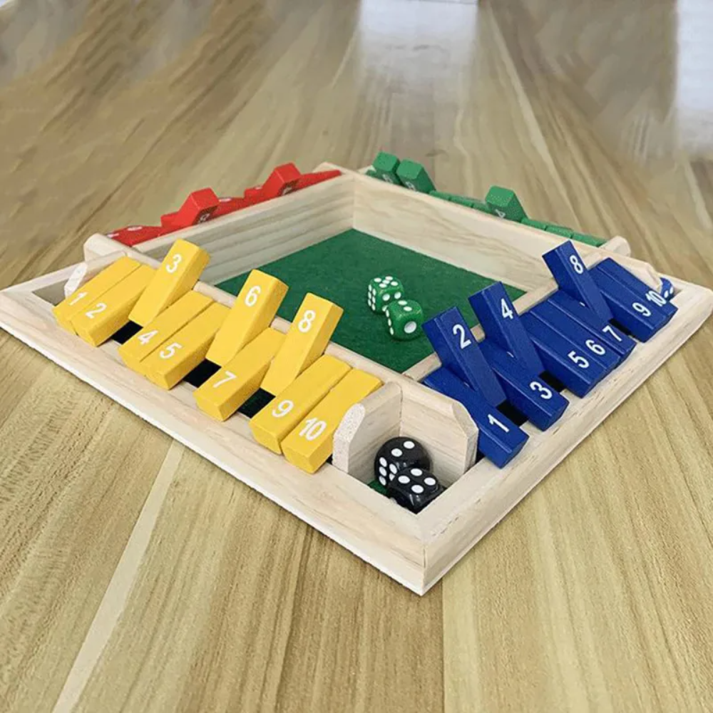 Kletshuts™ Woodys - Sjovt Interaktivt Familie Shut The Box Brætspil