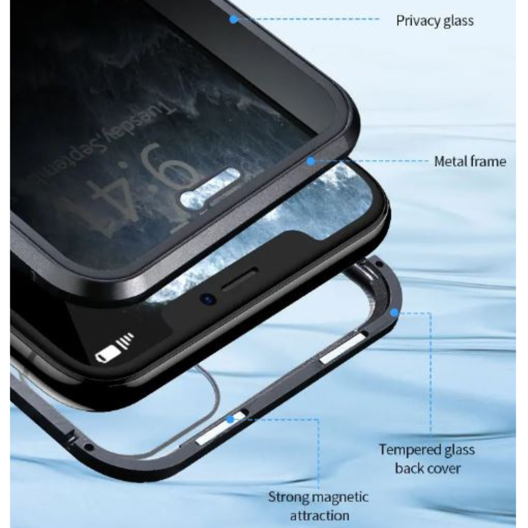 PrivacyCase - Anti-Peep Magnetisk Privatliv iPhone-Etui