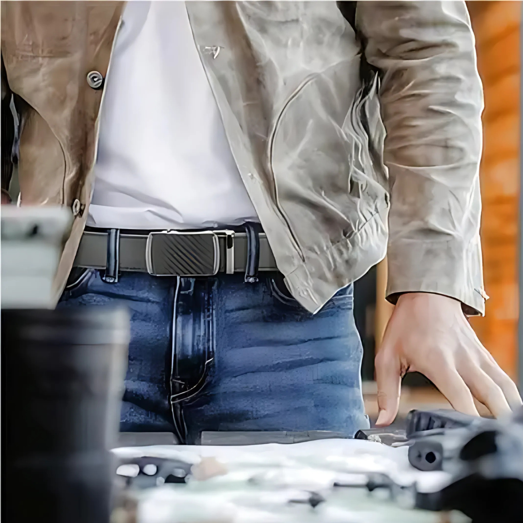 Icone™ ClassicBelt 1+1 GRATIS: Komfortabelt Klassisk Justerbart Spænde Bælte Til Mænd